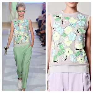 DIANE VON FURSTENBERG Yvan embellished woven top
